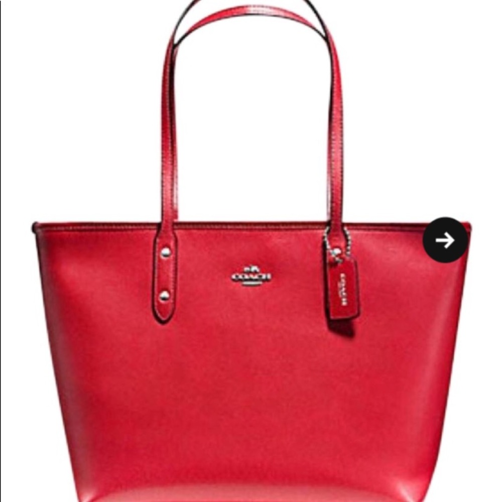 Coach Tote with 2 zipper wallet and change purse